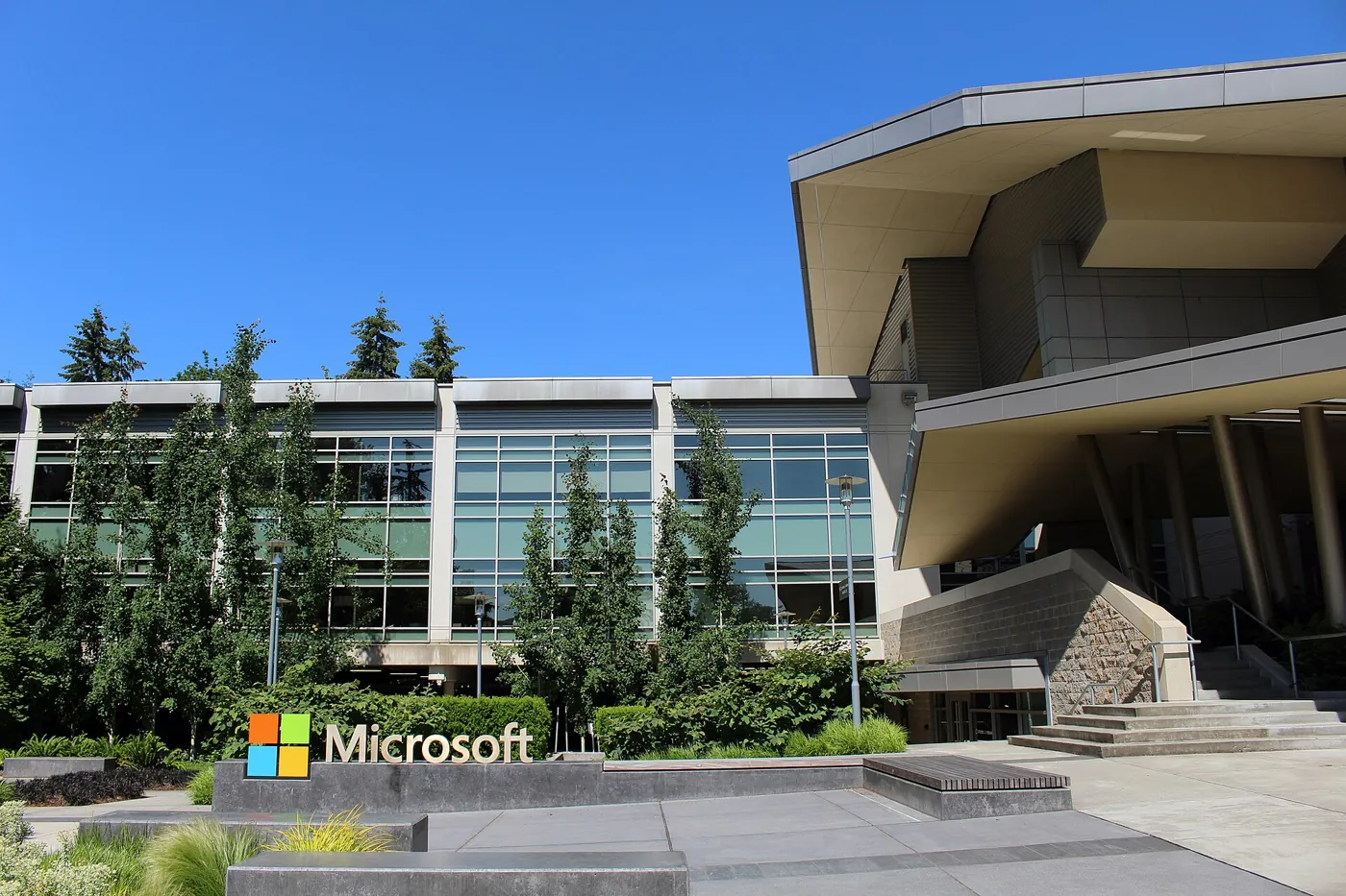 Edificio 92 del campus de Microsoft en Redmond.