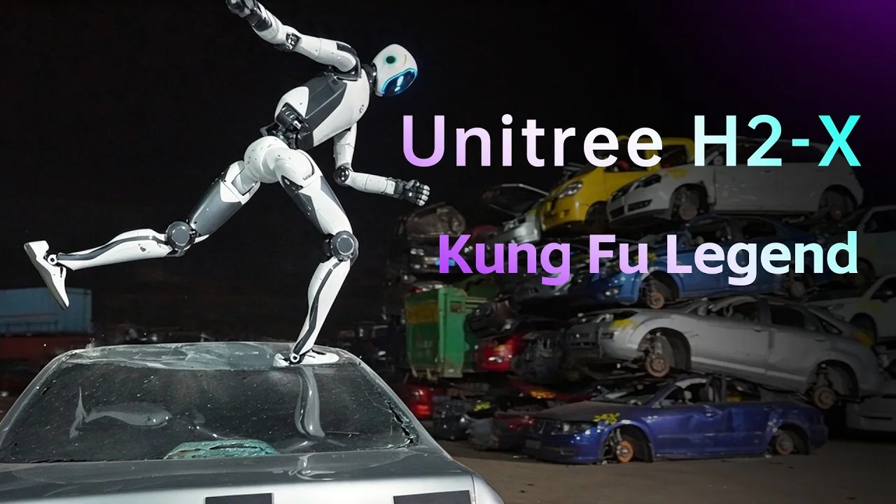 Fotograma del vídeo «Unitree Introducing: H2-X Kung Fu Legend Guardian»